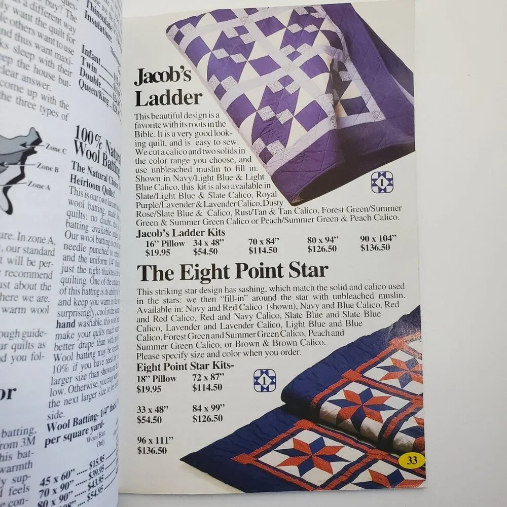 Hearthside Quilts Catalog Issue 19 Double Wedding Ring Vintage 1990s - Picture 9 of 13